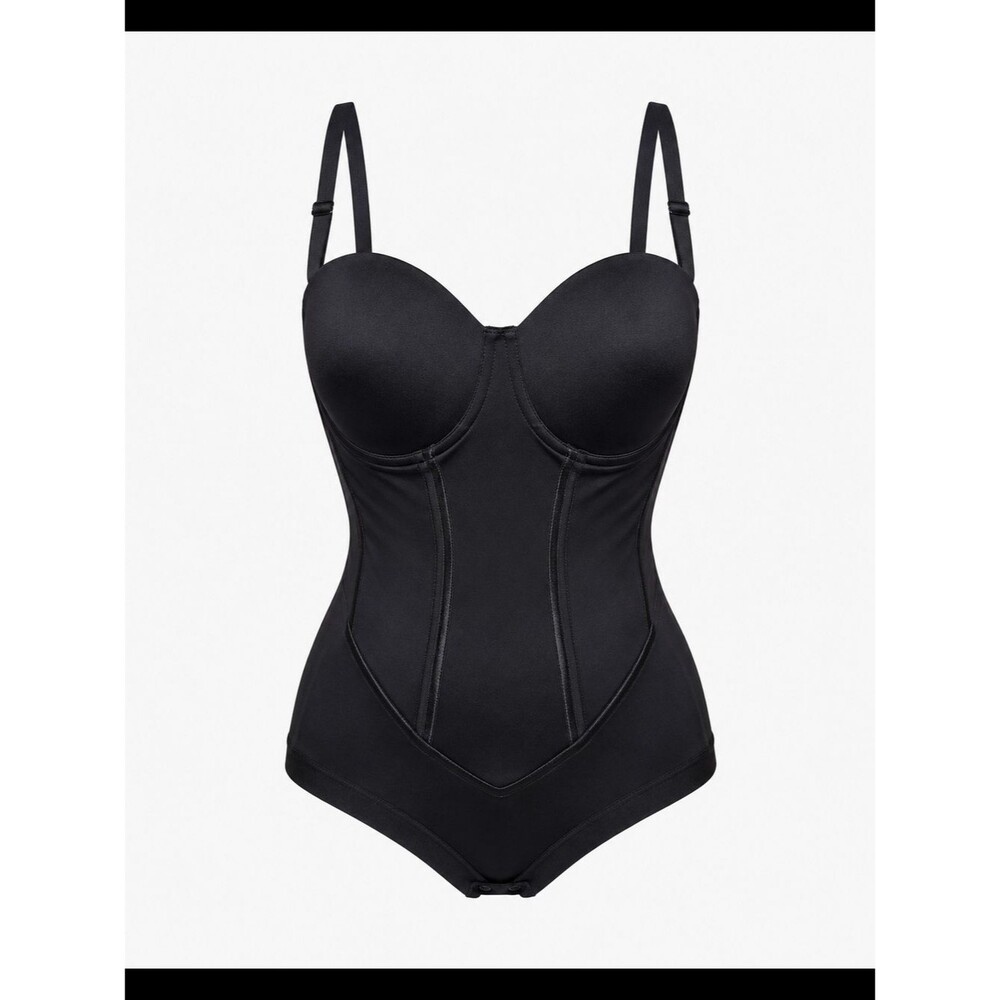 Maidenform Black Shaping Bodysuit with Molded Cups 38DD - NWT